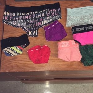 Various pink things and cheeky underwear